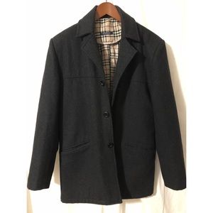 Burberry gray car coat - size M (EUC)